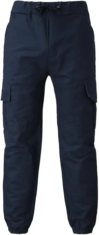 Athletic Pants for Men Color Leggings Casual Men's Trousers Pants Tooling Solid Multi-Pocket Tapered Athletic