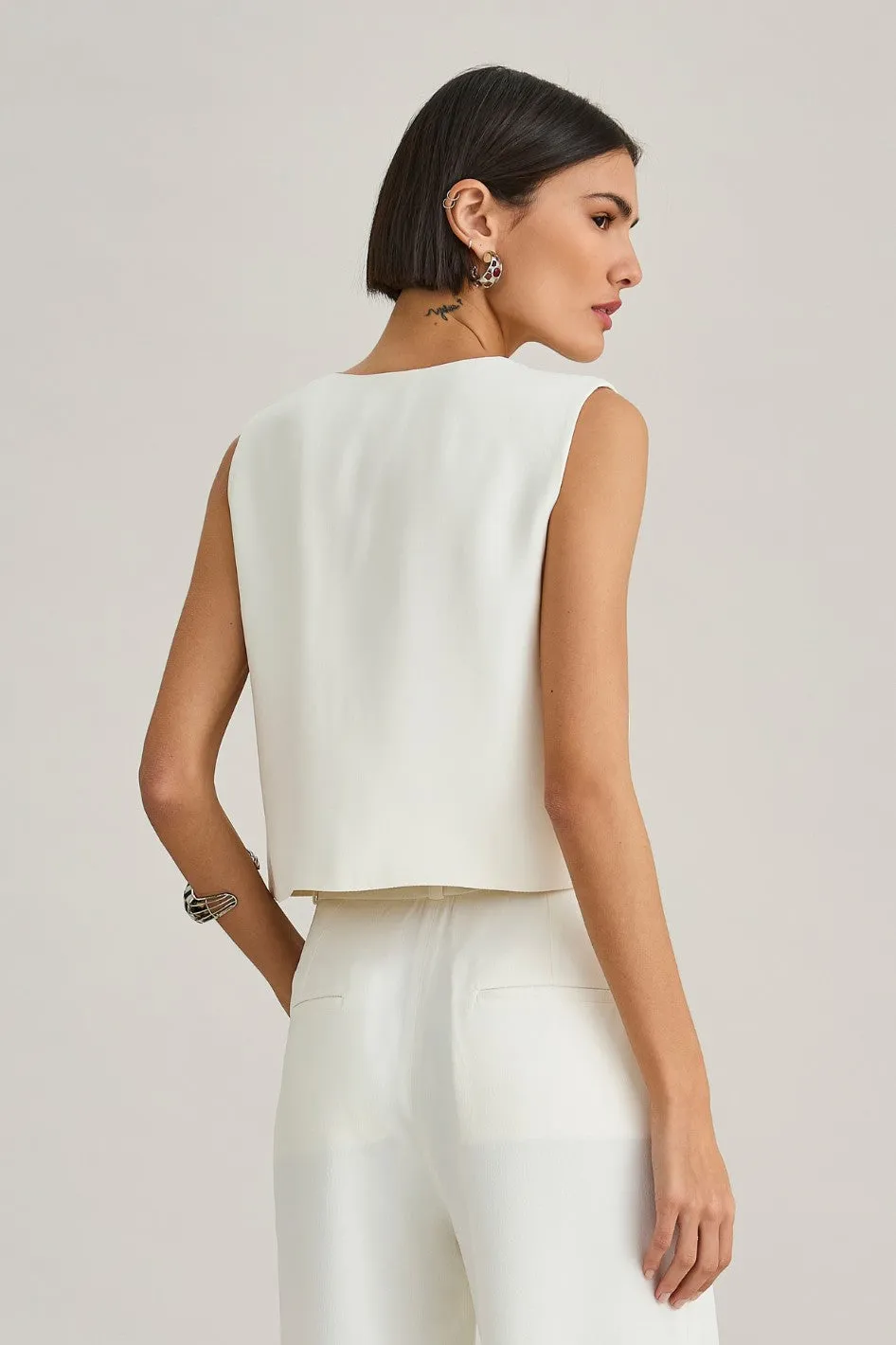 Blusa de Alfaiataria Off Alana