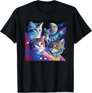 Cat stars for Lover Space planet Kitty Galaxy Kitten Univers T-Shirt