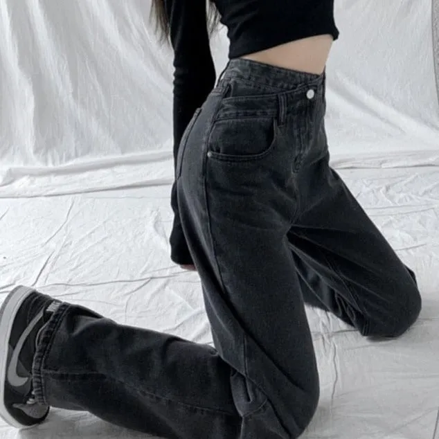 High Waisted Harajuku Boyfriend Jeans