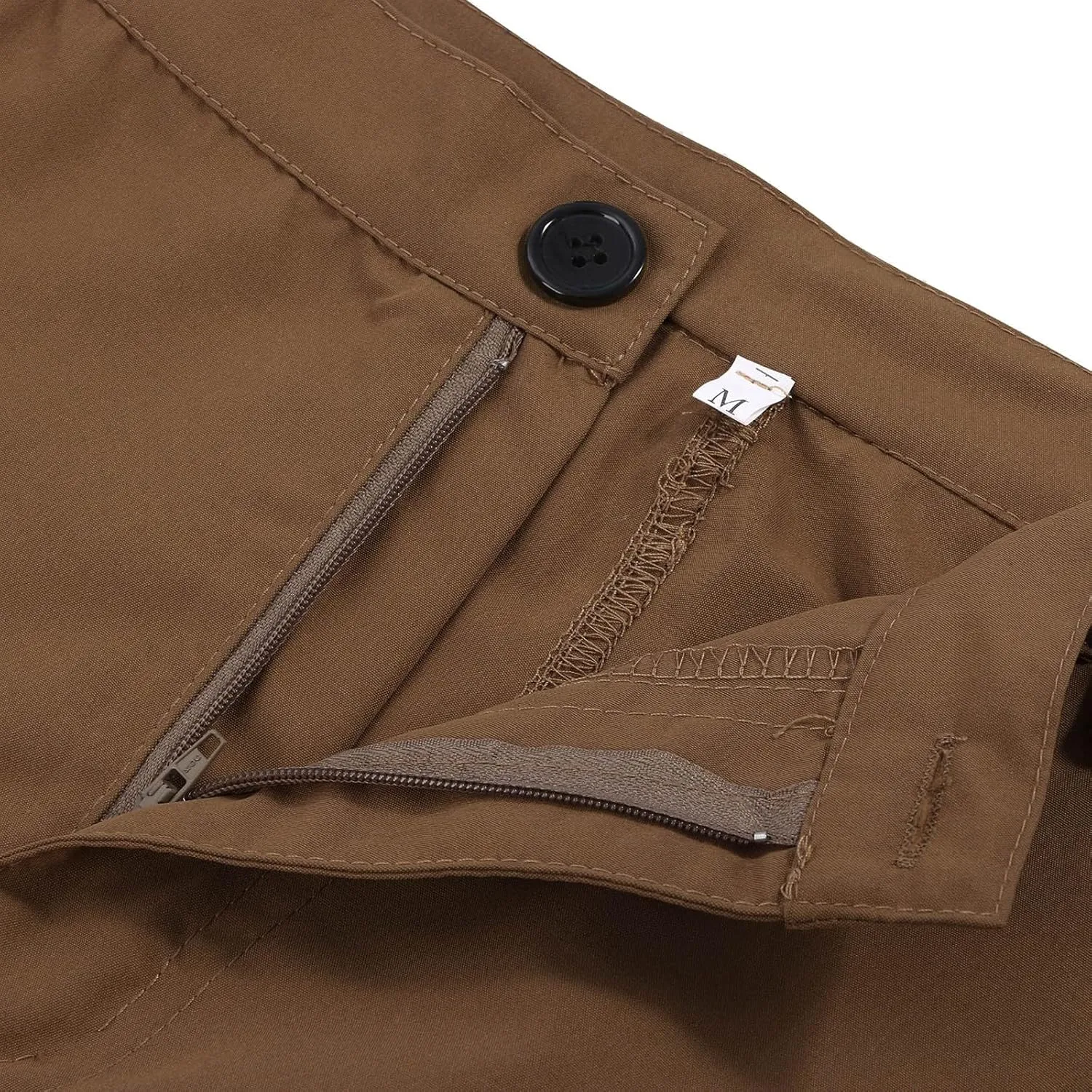 Mens Cargo Pants Slim-Fit Stretch Straight Leg Sweatpants Lightweight Hiking Pants Workout Athletic Pants with Zipper Pockets