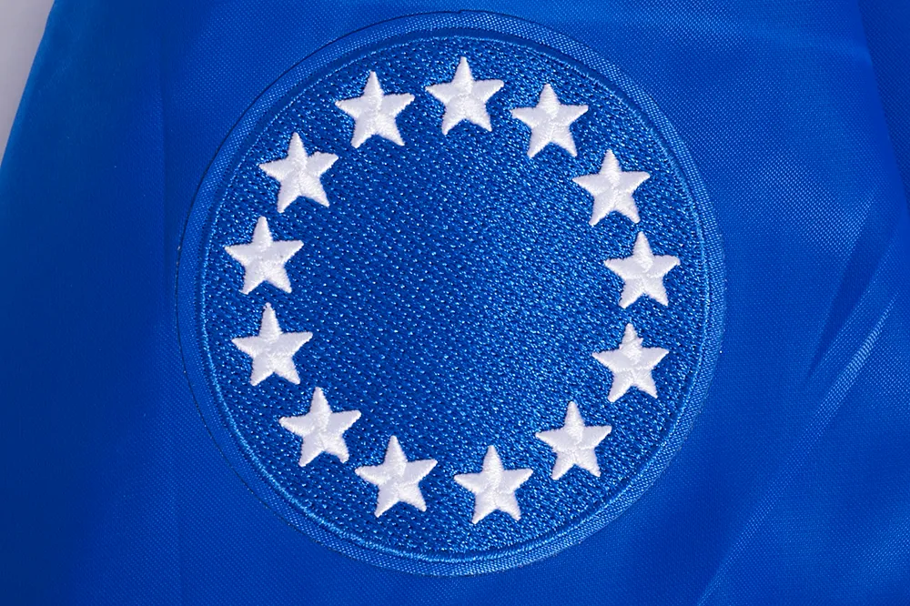 NBA PHILADELPHIA 76ERS CLASSIC WOMEN'S SATIN JACKET (ROYAL BLUE)