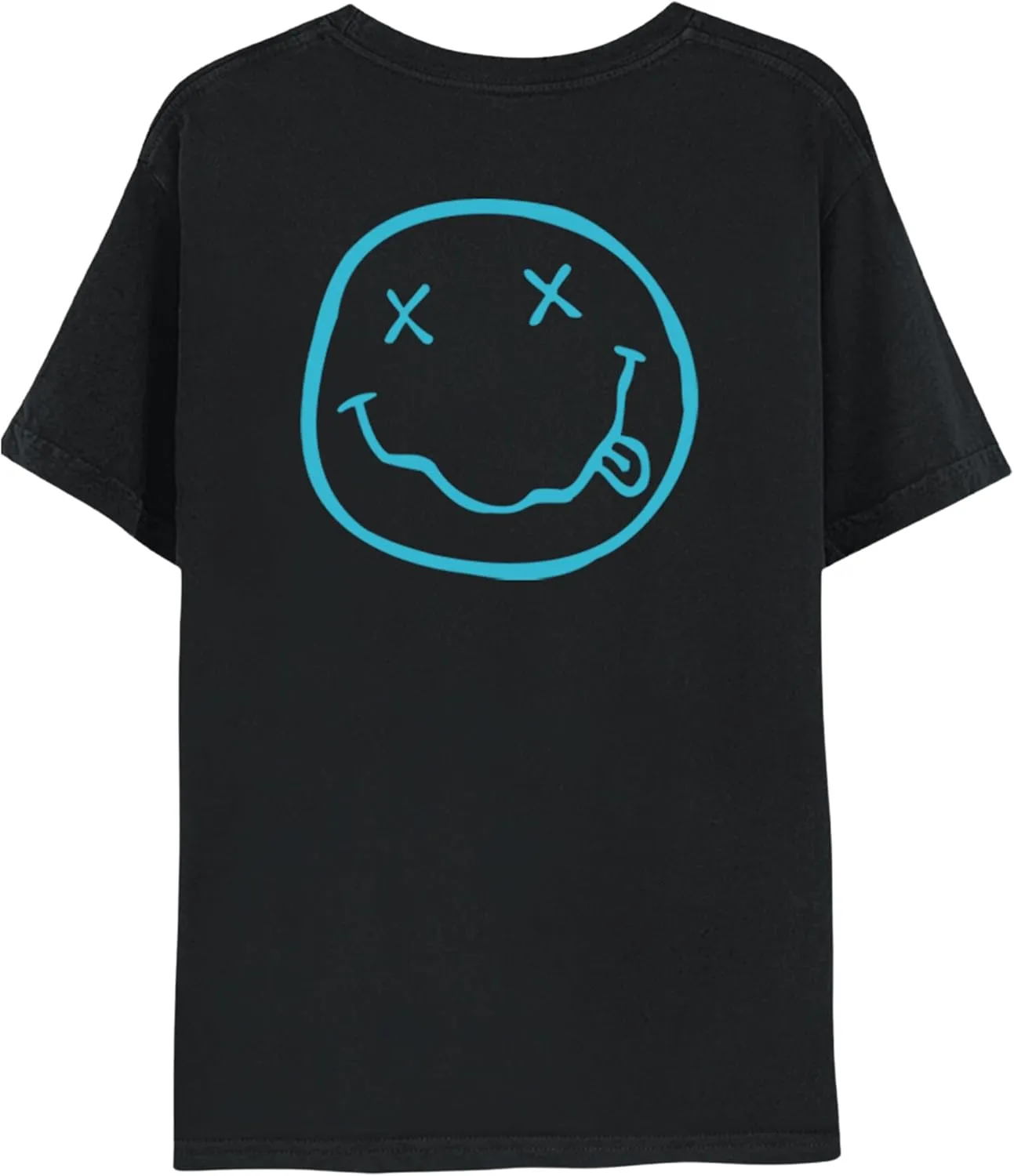 Nirvana Live at Reading Front & Back Adult Black Short Sleeve T Shirt 90s Music Vintage Style Graphic Tee