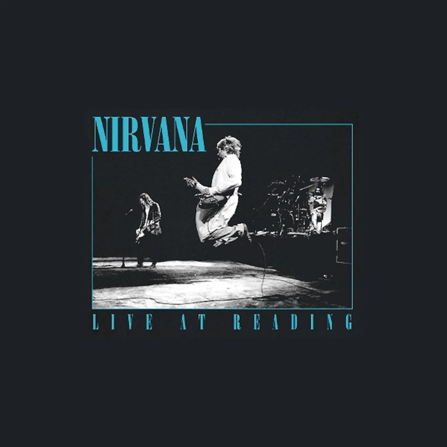 Nirvana Live at Reading Front & Back Adult Black Short Sleeve T Shirt 90s Music Vintage Style Graphic Tee