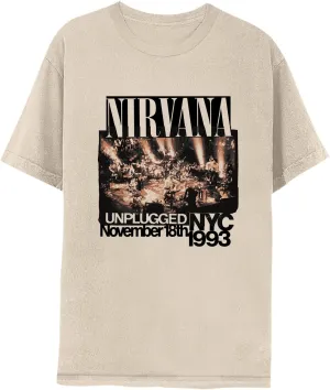 Nirvana MTV Unplugged 1993 Adult Short Sleeve T Shirt Vintage Style 90s Grunge Retro Style Graphic Tees