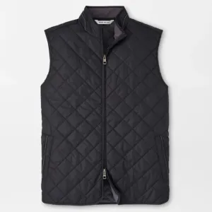 PETER MILLAR ESSEX QUILTED VEST BLACK