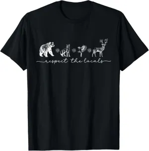 Vintage Respect The Local Wildlife Animal Nature Lover T-Shirt